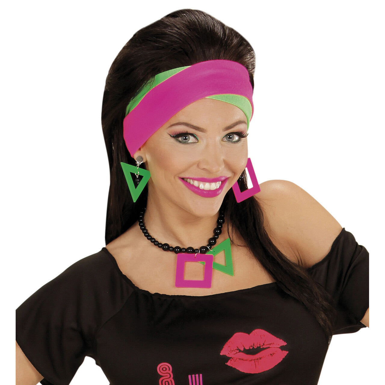 Op deze afbeelding zie je een Accessoires, van het merk Widmann. Kleurige Set Van 2 Hoofdbanden
