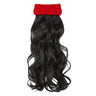 Sportliches Rotes Stirnband Mit Schwarzen Gelockten Haaren