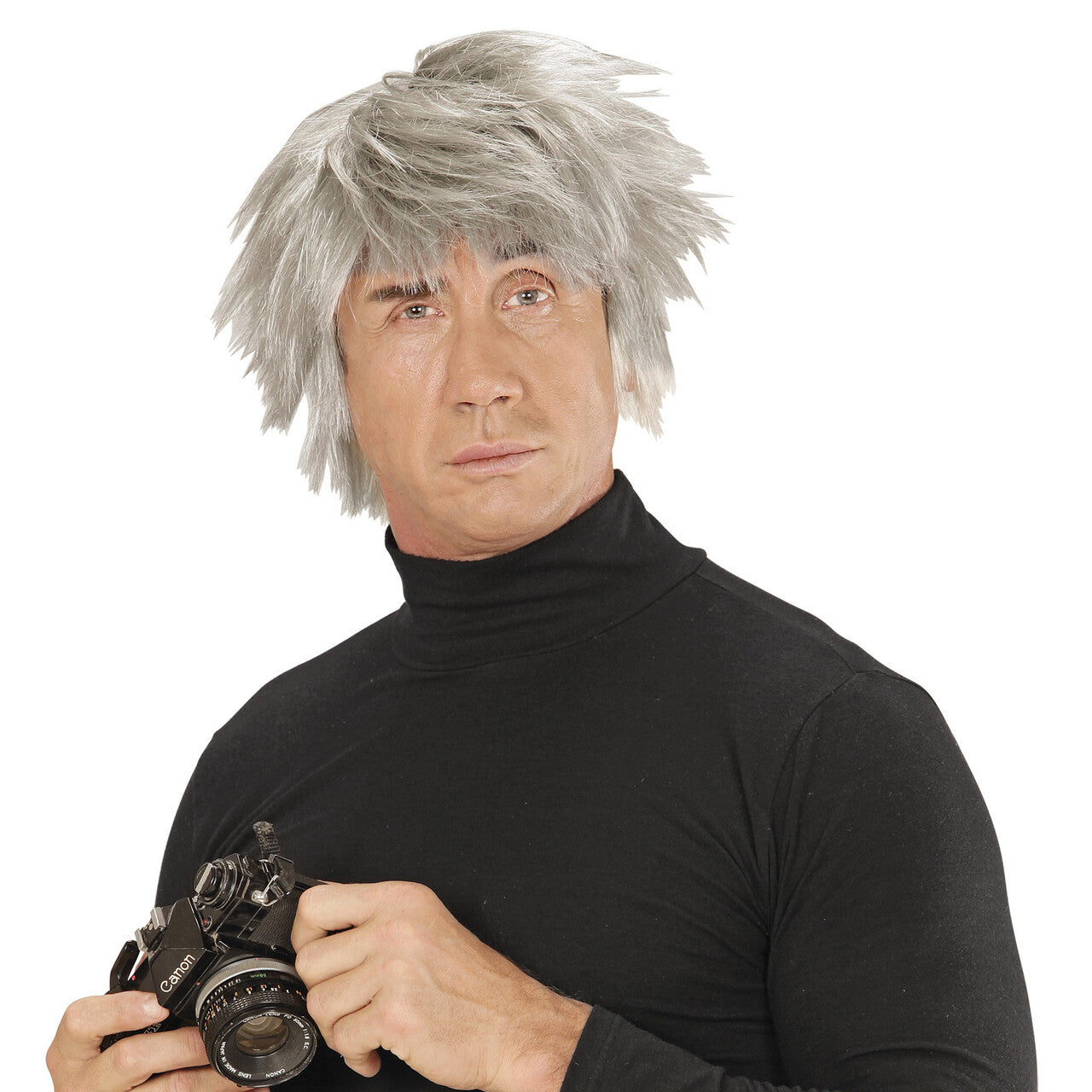 Op deze afbeelding zie je een Accessoires, van het merk Widmann. Wilde Pruik, Andy Zombie