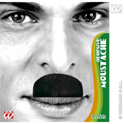 Op deze afbeelding zie je een Accessoires, van het merk Widmann. Snor Zwart, Chaplin