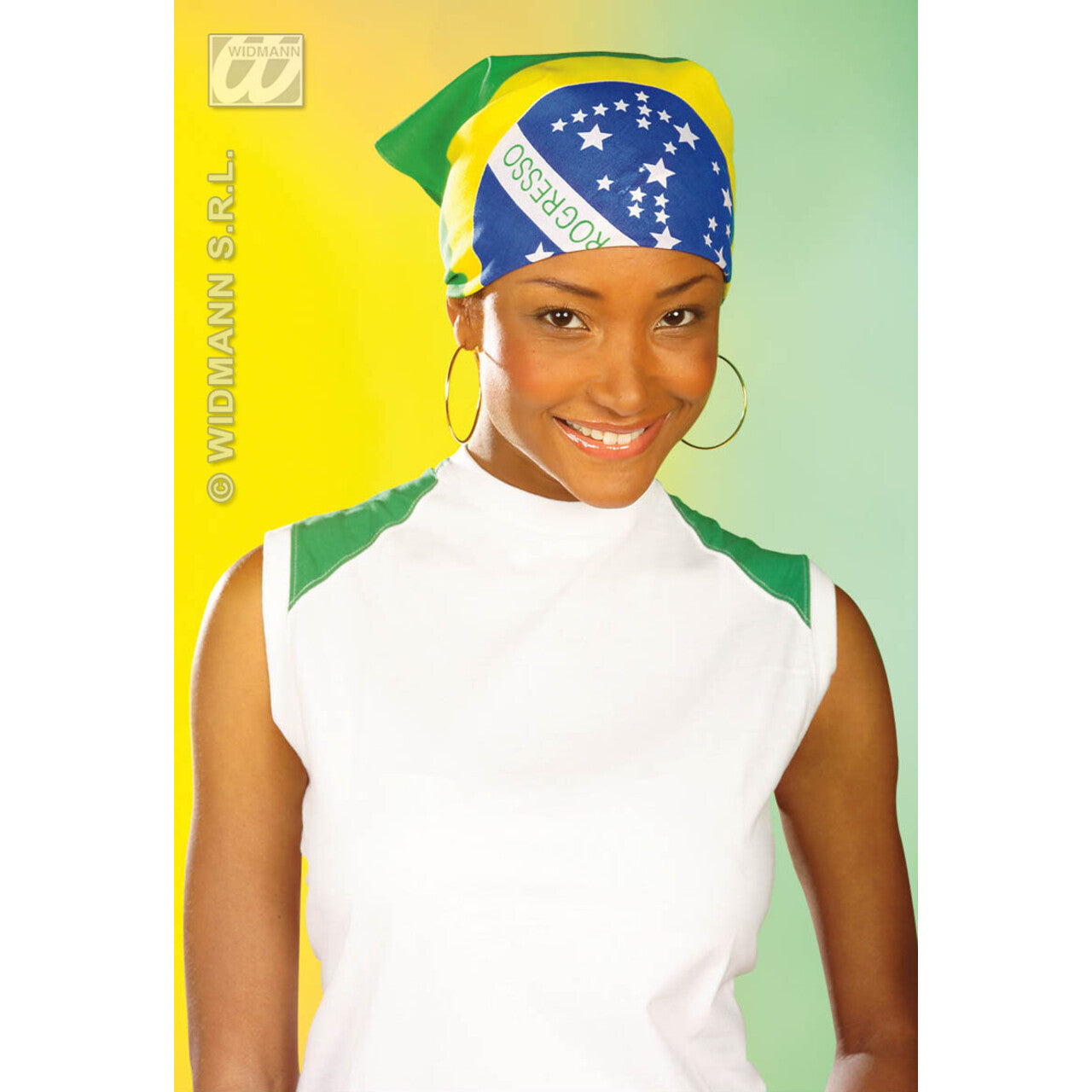 Op deze afbeelding zie je een Accessoires, van het merk Widmann. Bandana Brazilie