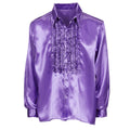 Chemise à Volants Mauve Homme
