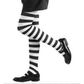 Schwarz-Weiße Ringelstrumpfhose für Kinder