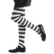 Op deze afbeelding zie je een Accessoires, van het merk Widmann. Gestreepte Kinderpanty Wit / Zwart