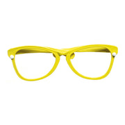 Op deze afbeelding zie je een Accessoires, van het merk Widmann. Funnyman Grote Clownsbril, Geel