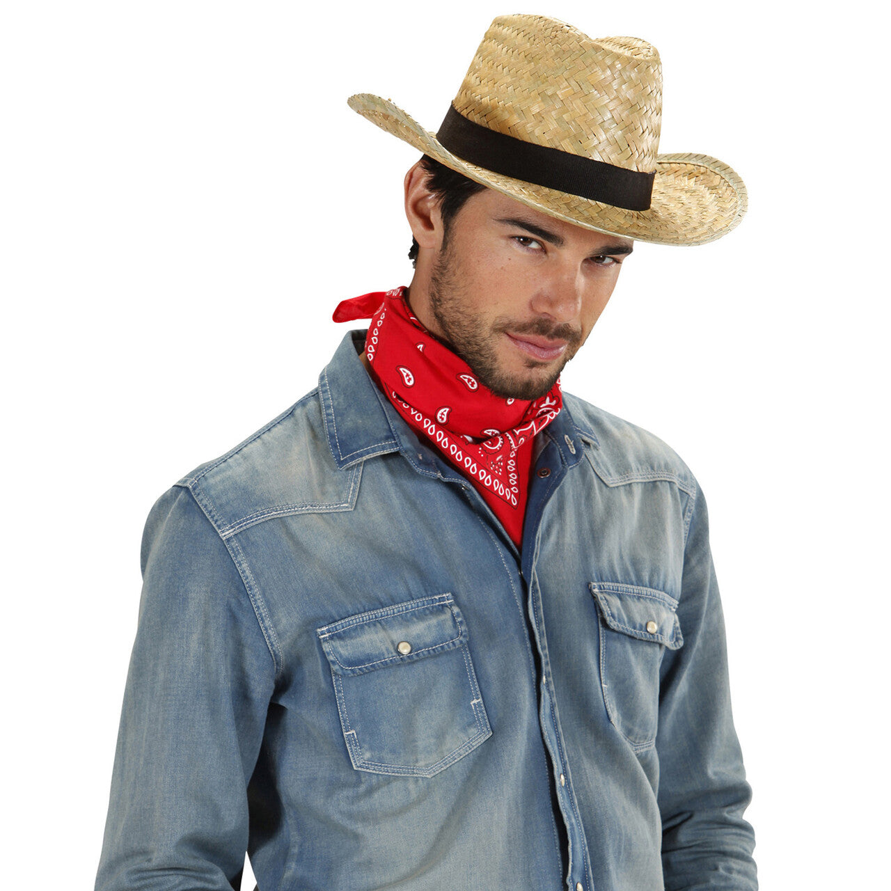 Op deze afbeelding zie je een Accessoires, van het merk Widmann. Strohoed Texas