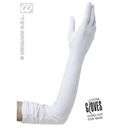 Op deze afbeelding zie je een Accessoires, van het merk Widmann. Handschoenen Lycra, Wit