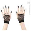 Fingerlose Schwarze Netzhandschuhe