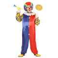 Clown Zwart Rood Traditioneel Man Kostuum