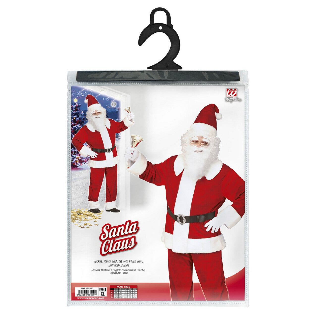 Op deze afbeelding zie je een Kostuums, van het merk Widmann. Kerstman Luxe Royal Santa XL Kostuum