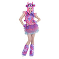 Roze Monster Meisje Ms Comic Strip Vrouw Kostuum