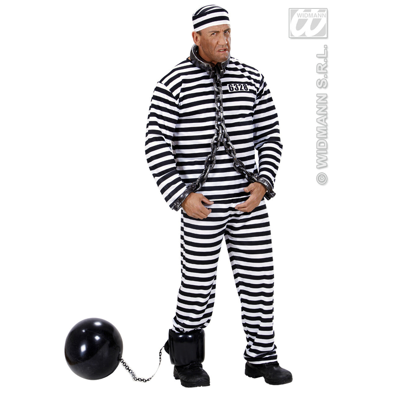 Op deze afbeelding zie je een Accessoires, van het merk Widmann. Opblaasbare Bal Met Ketting 25 Centimeter