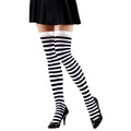 Chaussettes Hautes Rayées Noir Et Blanc