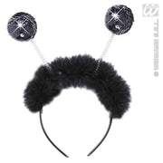 Op deze afbeelding zie je een Accessoires, van het merk Widmann. Hoofdband Zwart Pailletten Met Maraboe