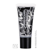 Op deze afbeelding zie je een Accessoires, van het merk Widmann. Tube Glitterzilver Schmink