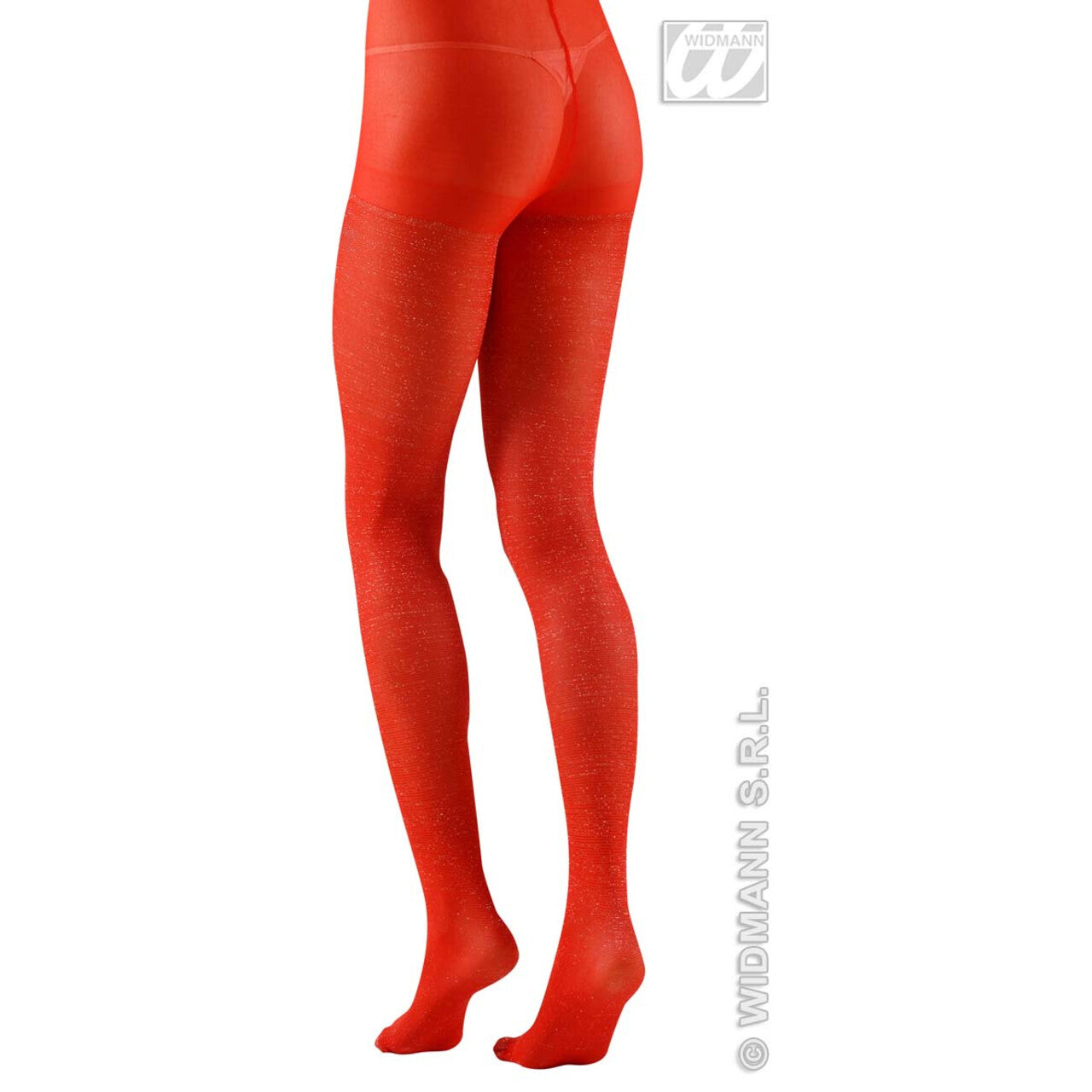 Op deze afbeelding zie je een Accessoires, van het merk Widmann. Panty 40den, Glitter Rood