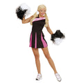 Costume Américaine Pom-Pom Girl Noir Rose Femme Costume