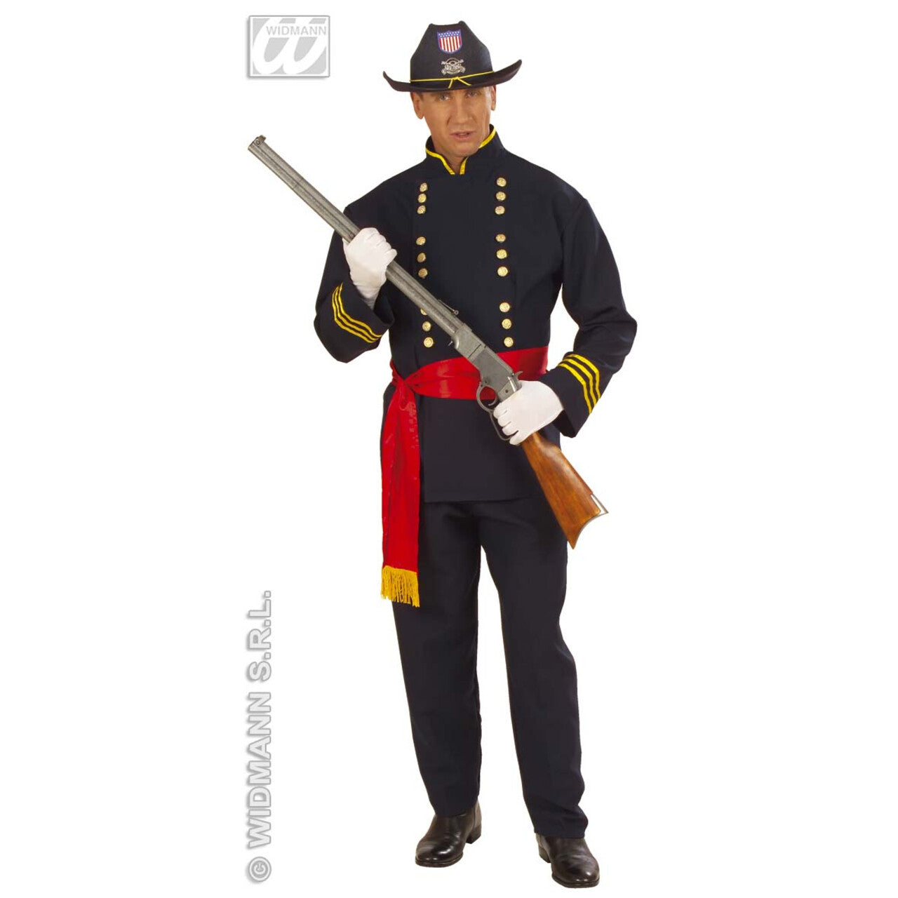 Op deze afbeelding zie je een Accessoires, van het merk Widmann. Burgeroorlog Hoed + Decoratie