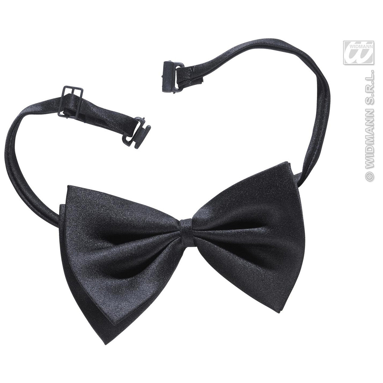 Op deze afbeelding zie je een Accessoires, van het merk Widmann. Luxe Verstelbaar Strikje, Zwart
