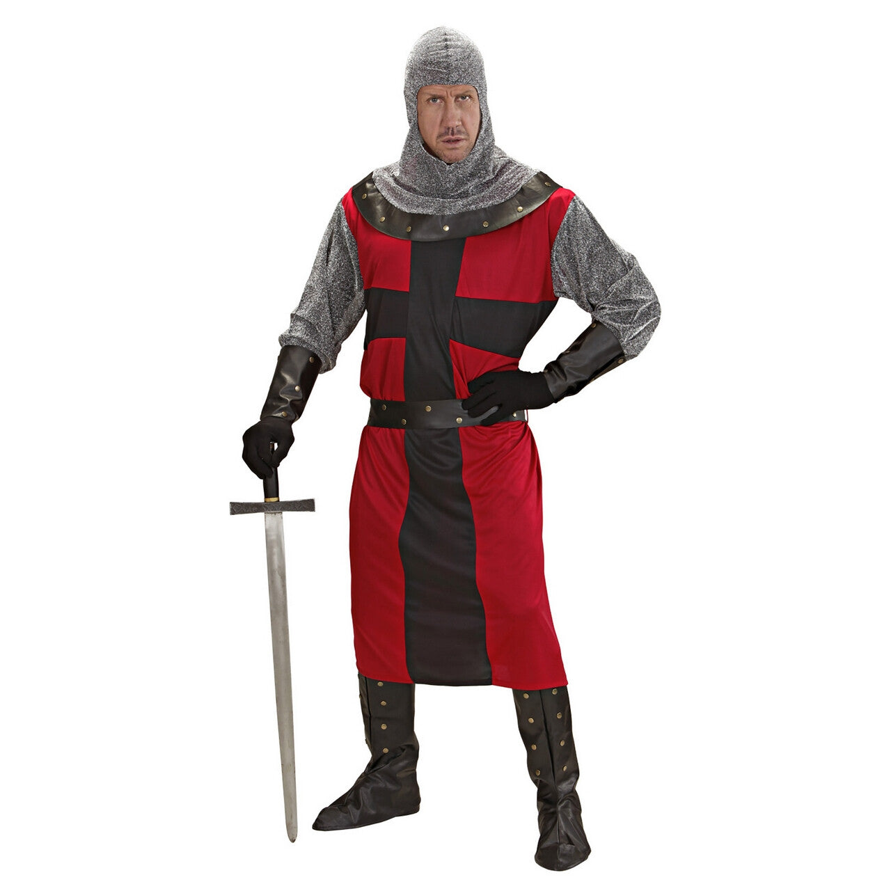 Op deze afbeelding zie je een Kostuums, van het merk Widmann. Ridder Donkere Tijden Ronde Tafel XL Kostuum Man
