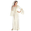 Costume De Dame Médiévale Blanche Costume