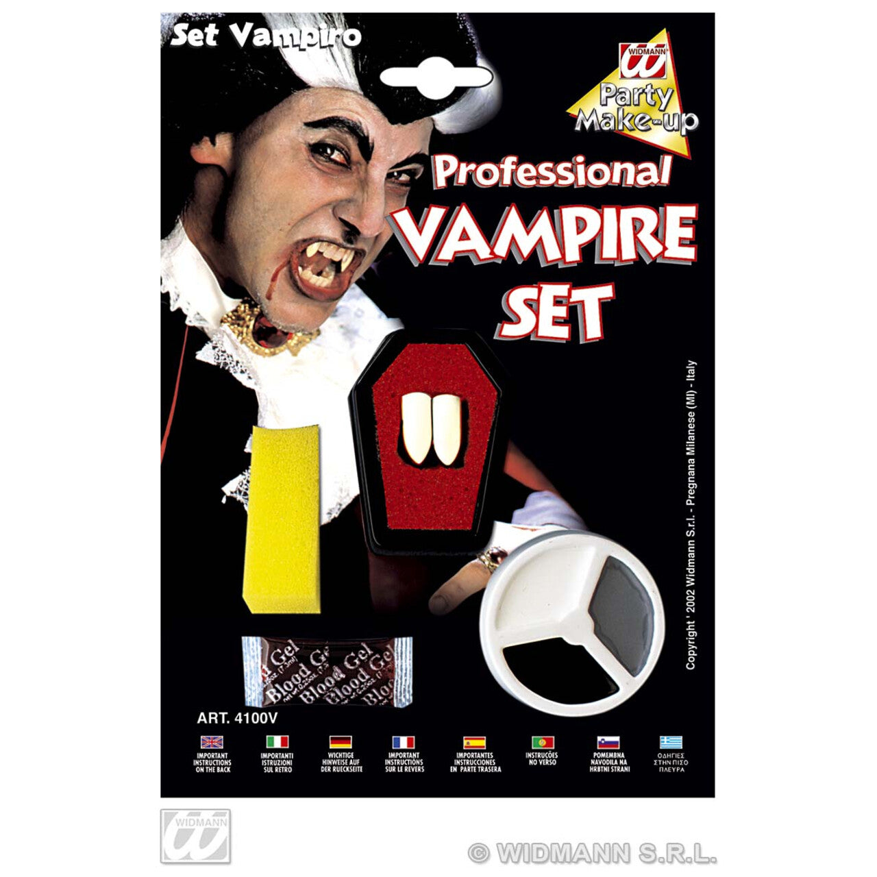 Op deze afbeelding zie je een Accessoires, van het merk Widmann. Dracula Make-Up Set