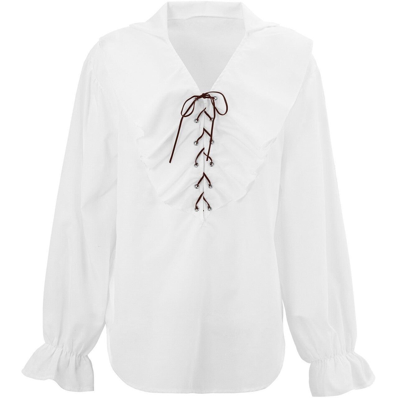 Op deze afbeelding zie je een Kostuums, van het merk Widmann. Piratenshirt Dames, Wit Vrouw
