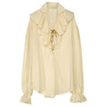 Piratenhemd Beige Herren
