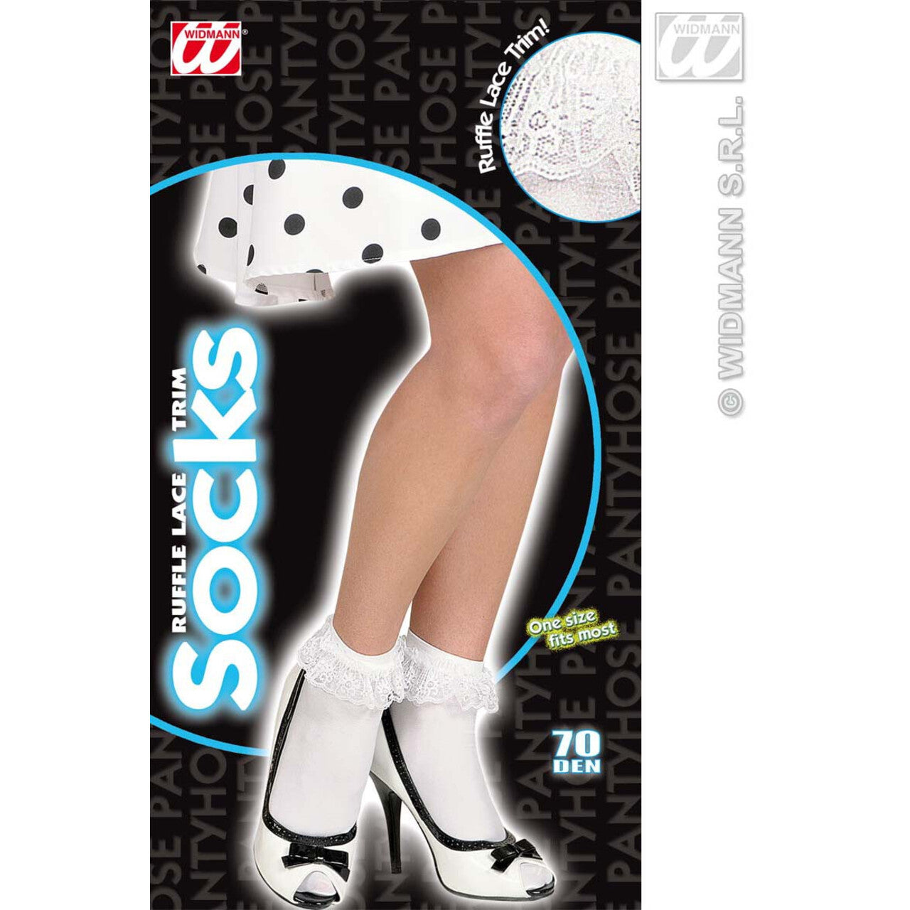 Op deze afbeelding zie je een Accessoires, van het merk Widmann. Sokjes Met Kant Wit