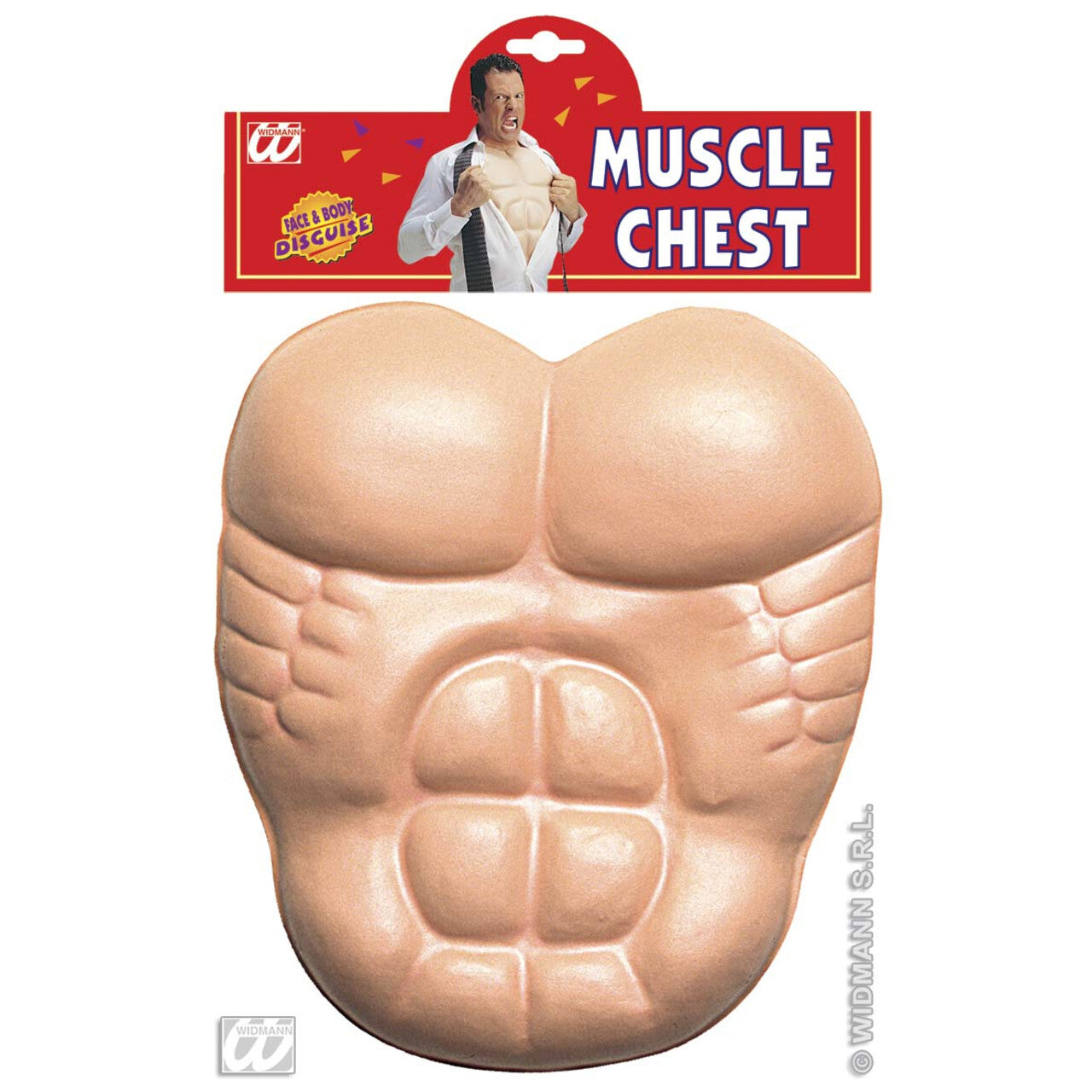Op deze afbeelding zie je een Accessoires, van het merk Widmann. Borststuk, Supergespierd