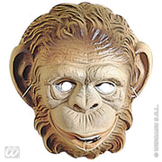 Op deze afbeelding zie je een Accessoires, van het merk Widmann. Plastic Kindermasker Aap