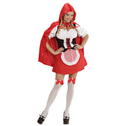 Op deze afbeelding zie je een Kostuums, van het merk Widmann. Sprookjesachtig Rood Kapje, Sexy Kostuum Vrouw