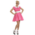 Robe Années 50 Rose Dîner Femme Costume