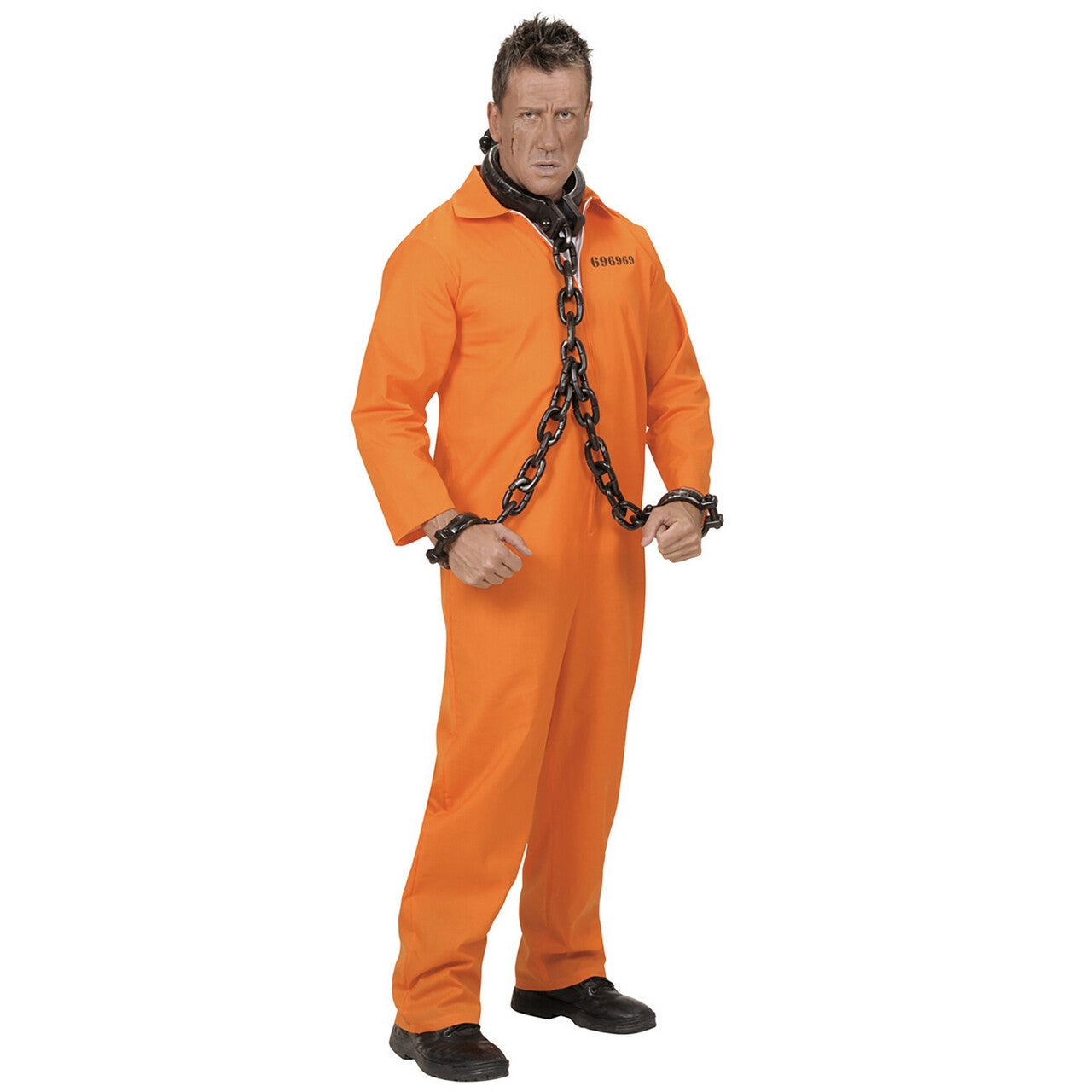 Op deze afbeelding zie je een Kostuums, van het merk Widmann. Gevangene Oranje Kostuum Man