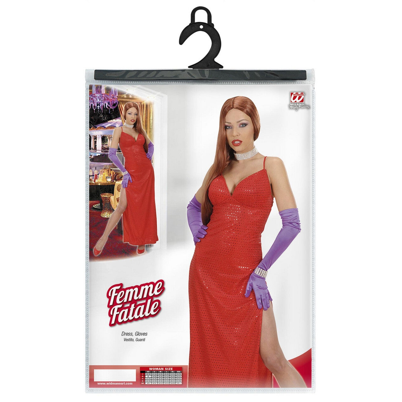 Op deze afbeelding zie je een Kostuums, van het merk Widmann. Femme Fatale Mata Hari Kostuum Vrouw