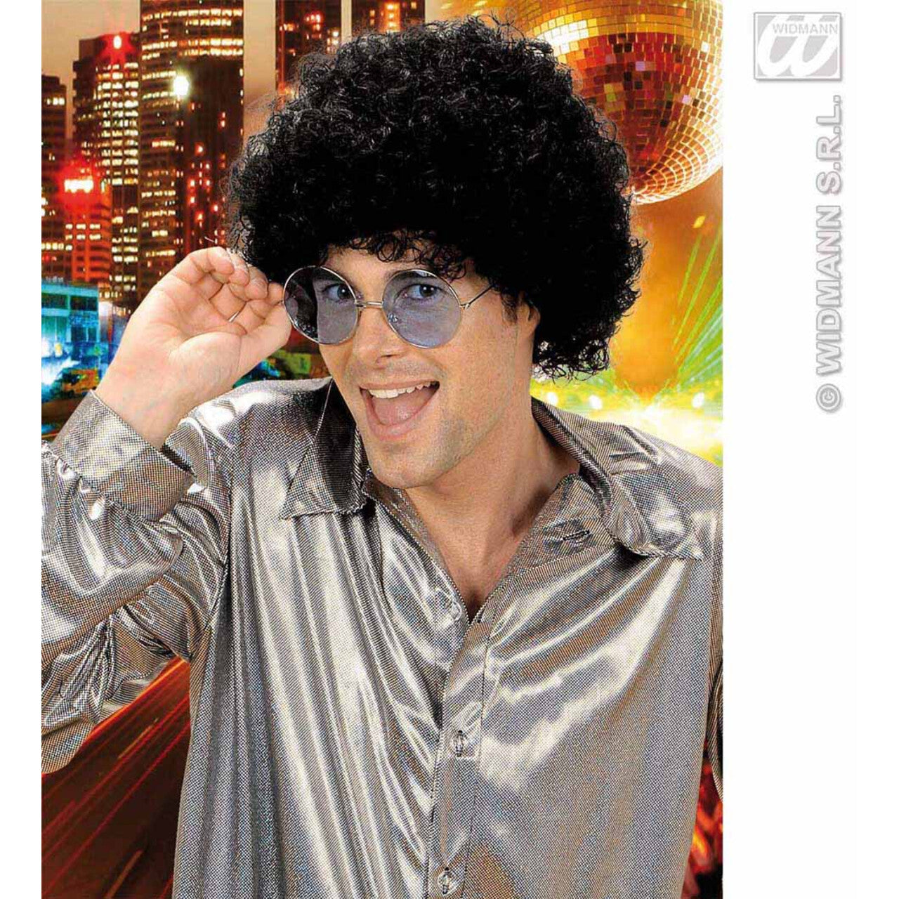 Op deze afbeelding zie je een Accessoires, van het merk Widmann. Pruik, Unisex Zwart