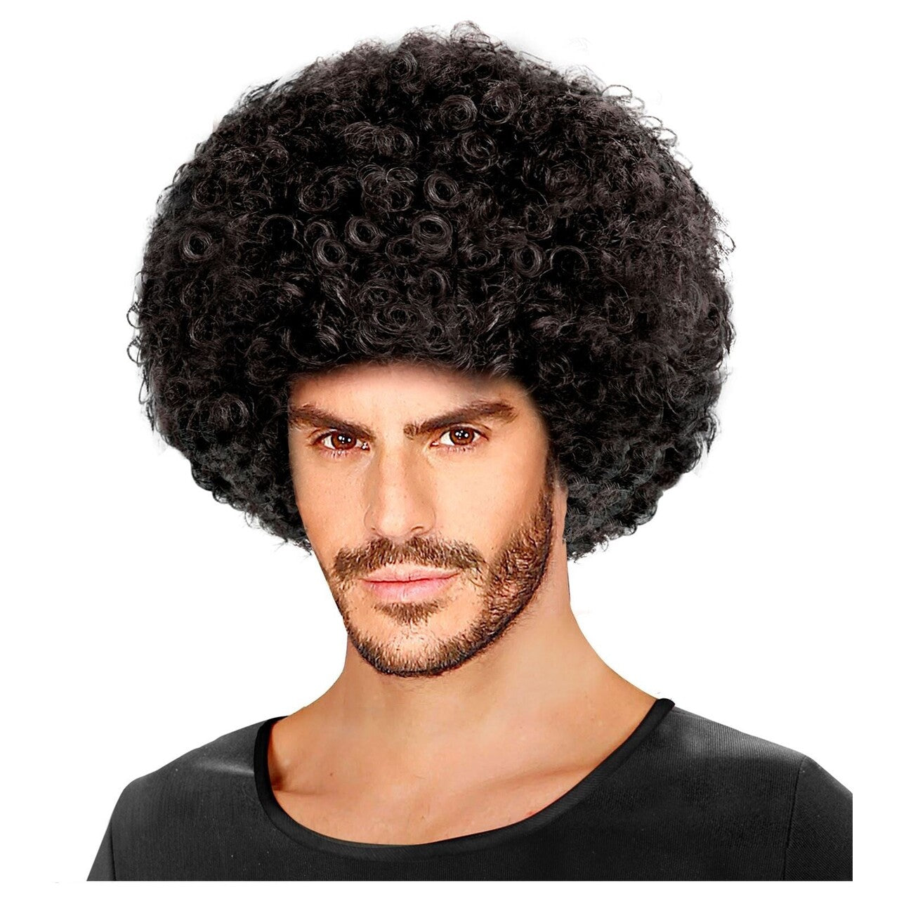 Op deze afbeelding zie je een Accessoires, van het merk Widmann. Afrobeat Disco Pruik