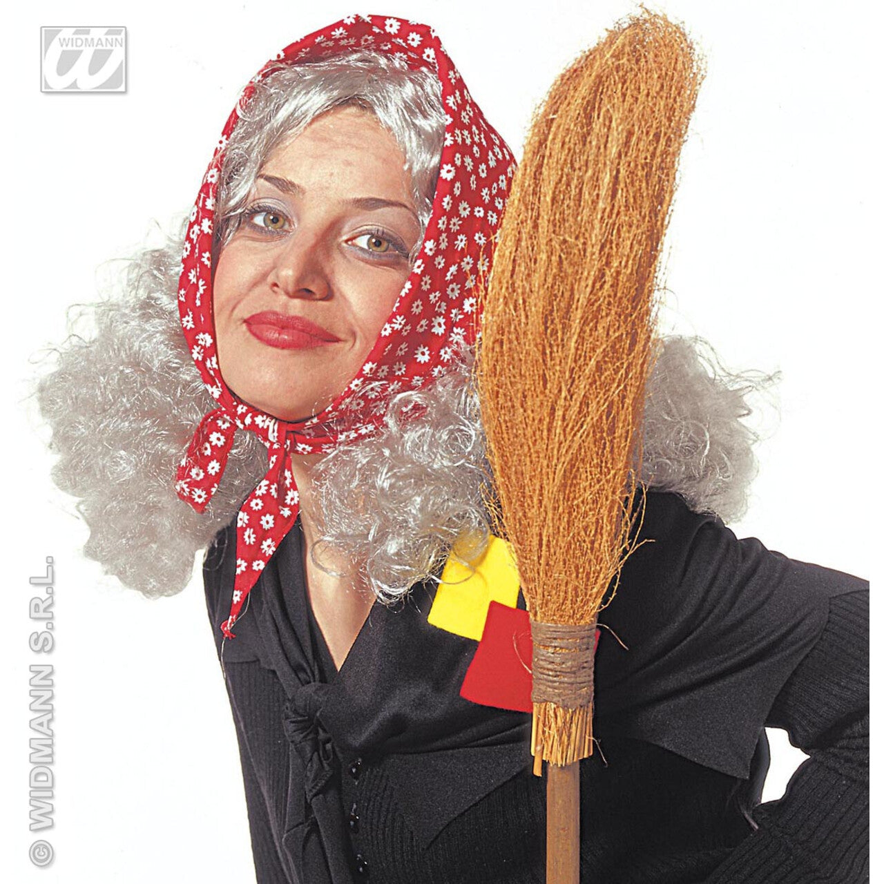 Op deze afbeelding zie je een Accessoires, van het merk Widmann. Omapruik Met Hoofddoek