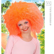 Op deze afbeelding zie je een Accessoires, van het merk Widmann. Pruik, Fee Kind Neon, Oranje