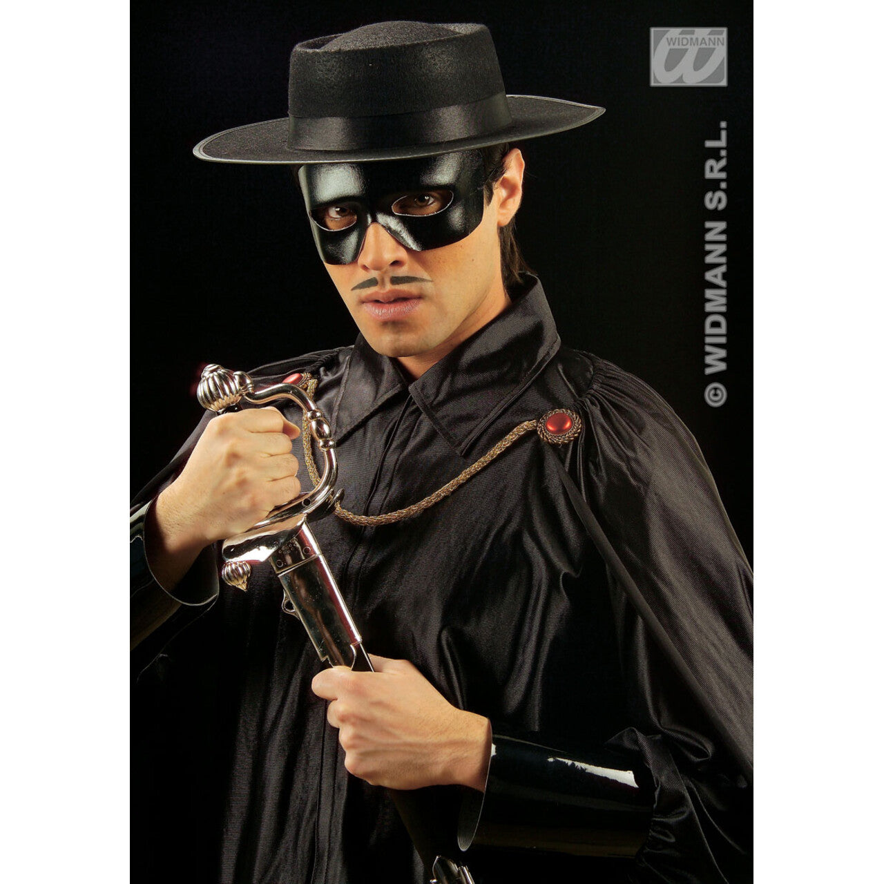 Op deze afbeelding zie je een Accessoires, van het merk Widmann. Oogmasker Ruiter Lederlook