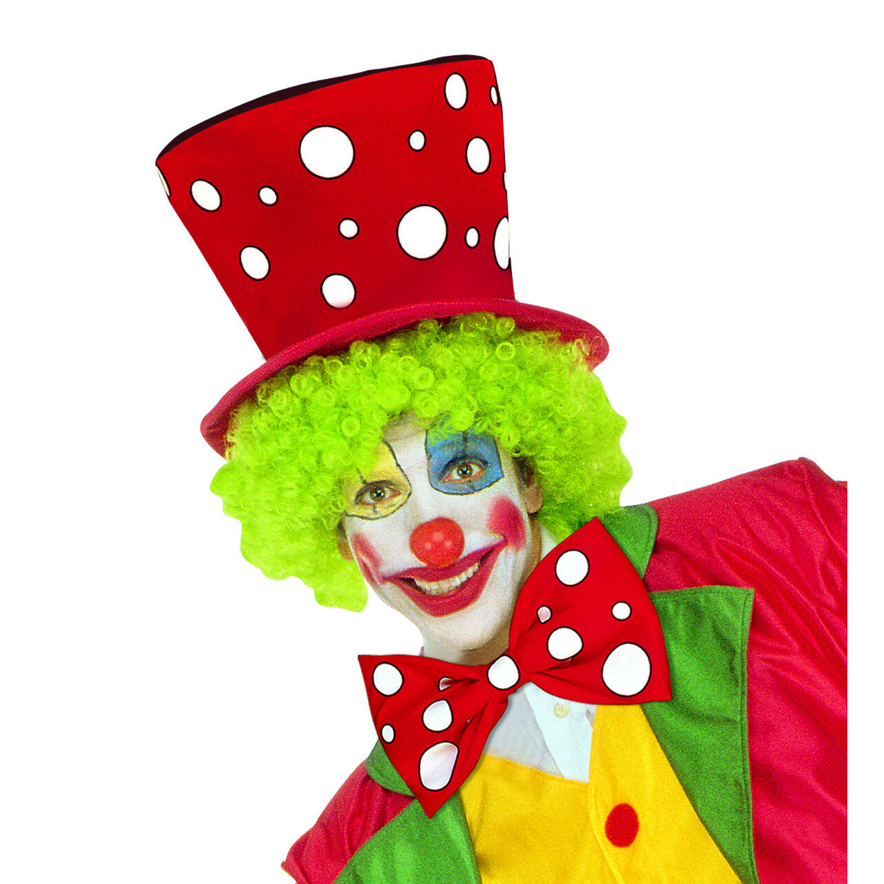 Op deze afbeelding zie je een Accessoires, van het merk Widmann. Malle Clownshoed Rood