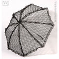 Schwarzer Spitzen-Regenschirm