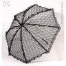 Schwarzer Spitzen-Regenschirm