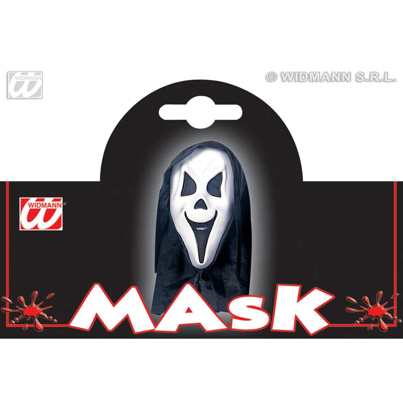 Op deze afbeelding zie je een Accessoires, van het merk Widmann. Masker Geest Met Kap, Onzichtbare Ogen In Kleur
