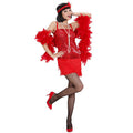 Robe Flapper Enchantée Rouge Femme Costume