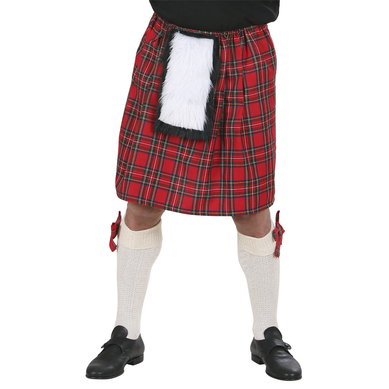 Op deze afbeelding zie je een Kostuums, van het merk Widmann. Schotse Kilt Rode Ruiten Man