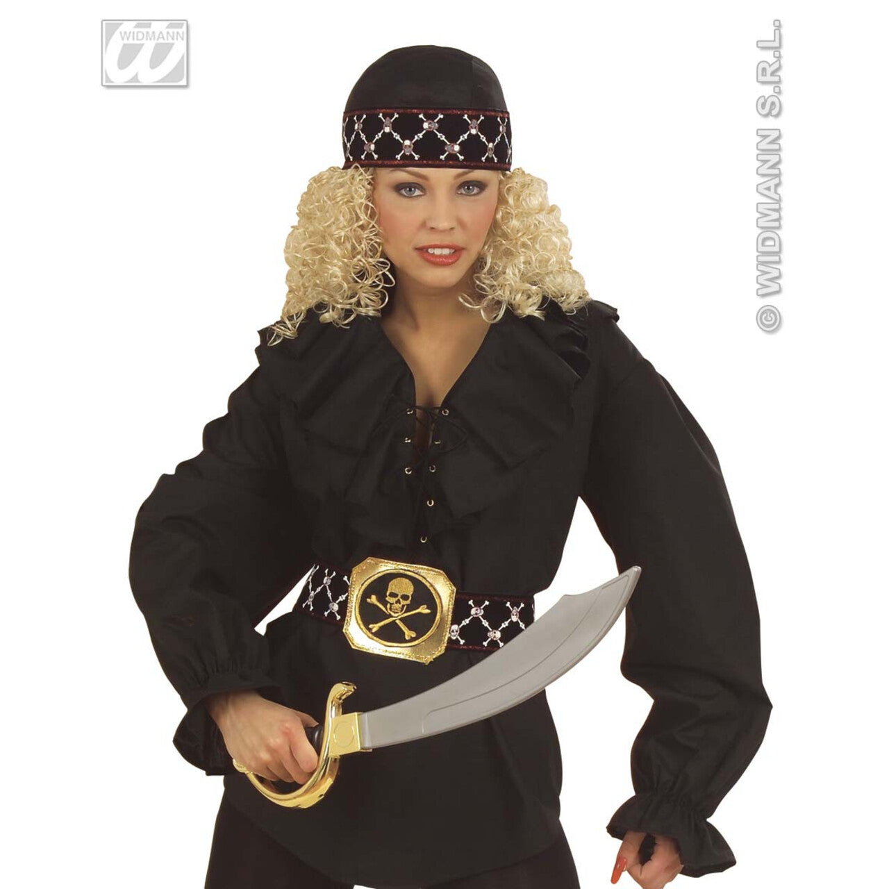 Op deze afbeelding zie je een Accessoires, van het merk Widmann. Bandana Piraat, Luxe