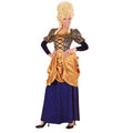 Costume De Marquise Élegante Velours Bleu Femme Costume
