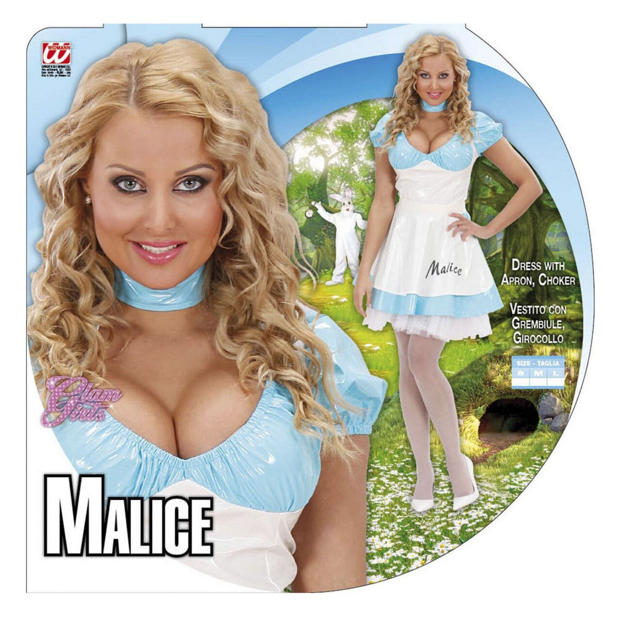 Op deze afbeelding zie je een Kostuums, van het merk Widmann. Sexy Malice In Wonderland Kostuum Vrouw