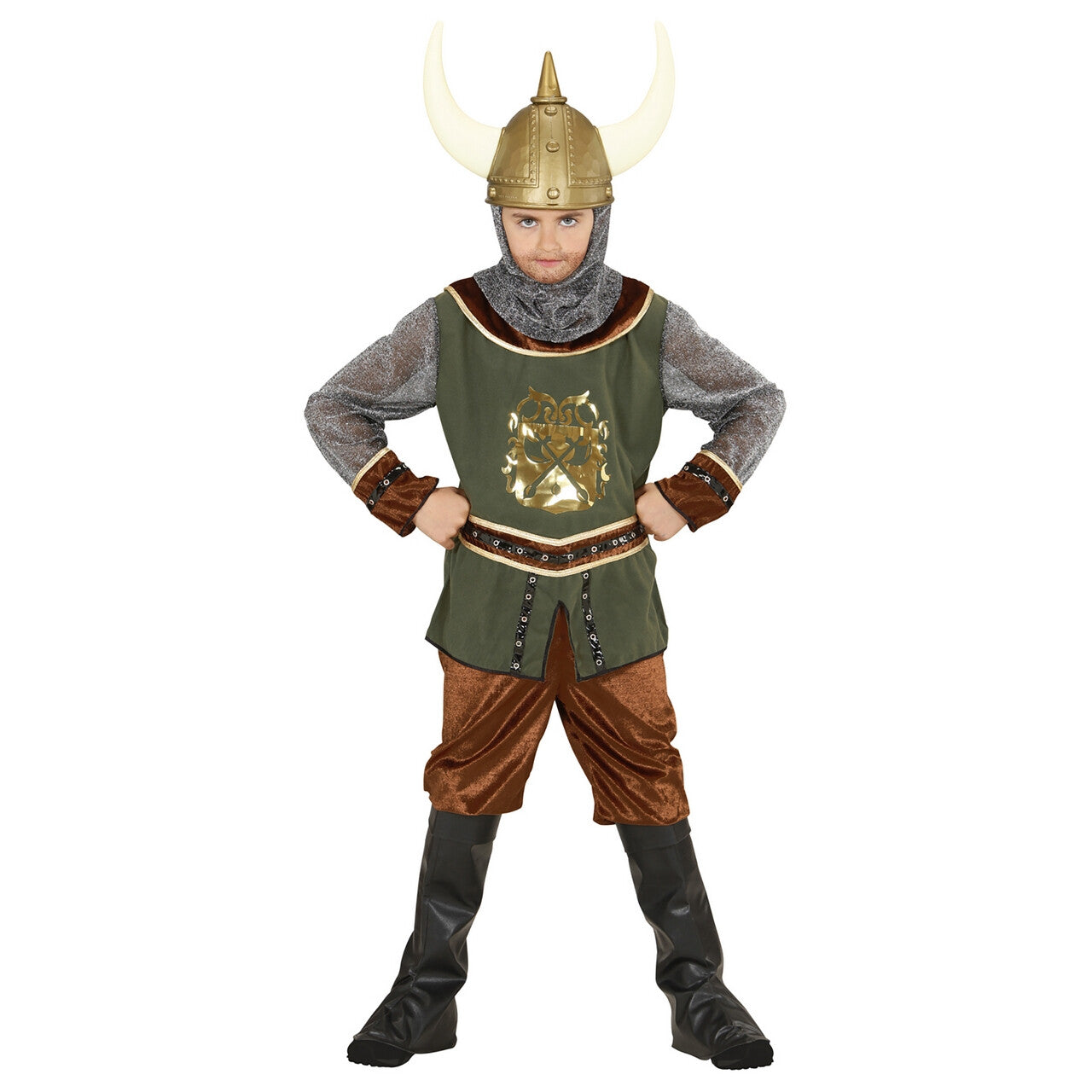 Op deze afbeelding zie je een Kostuums, van het merk Widmann. Woeste Viking Kind Kostuum Jongen